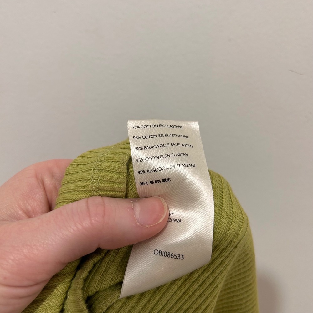 Free People Chartreuse Ribbed Button Tank - Picture 10 of 12